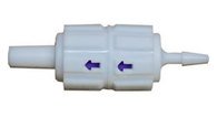 3130, Check-Valve, White, 20 psi, 1/16" Barb to Male Luer