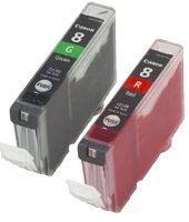 Canon CLI-8 G and R Cartridges